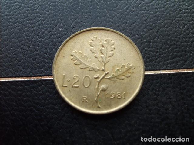 Monedas antiguas de Europa: ITALIA 20 LIRAS 1981