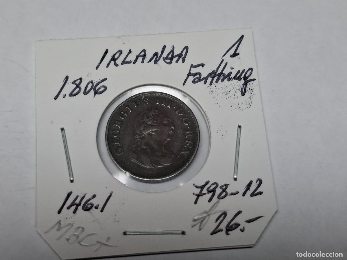 Monedas antiguas de Europa: 1 FARTHING de 1806 KM 146.1 IRLANDA en MBC+