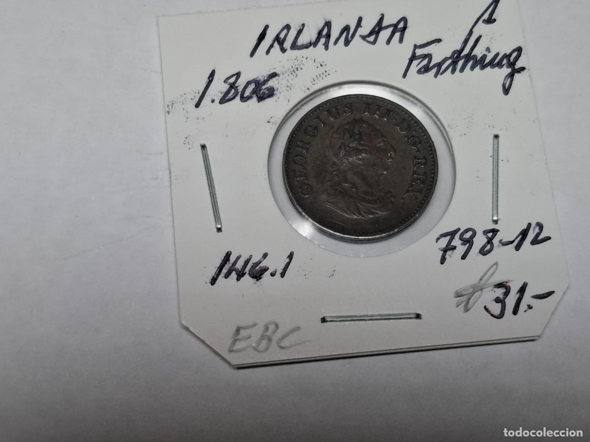 Monedas antiguas de Europa: 1 FARTHING de 1806 KM 146.1 IRLANDA en EBC