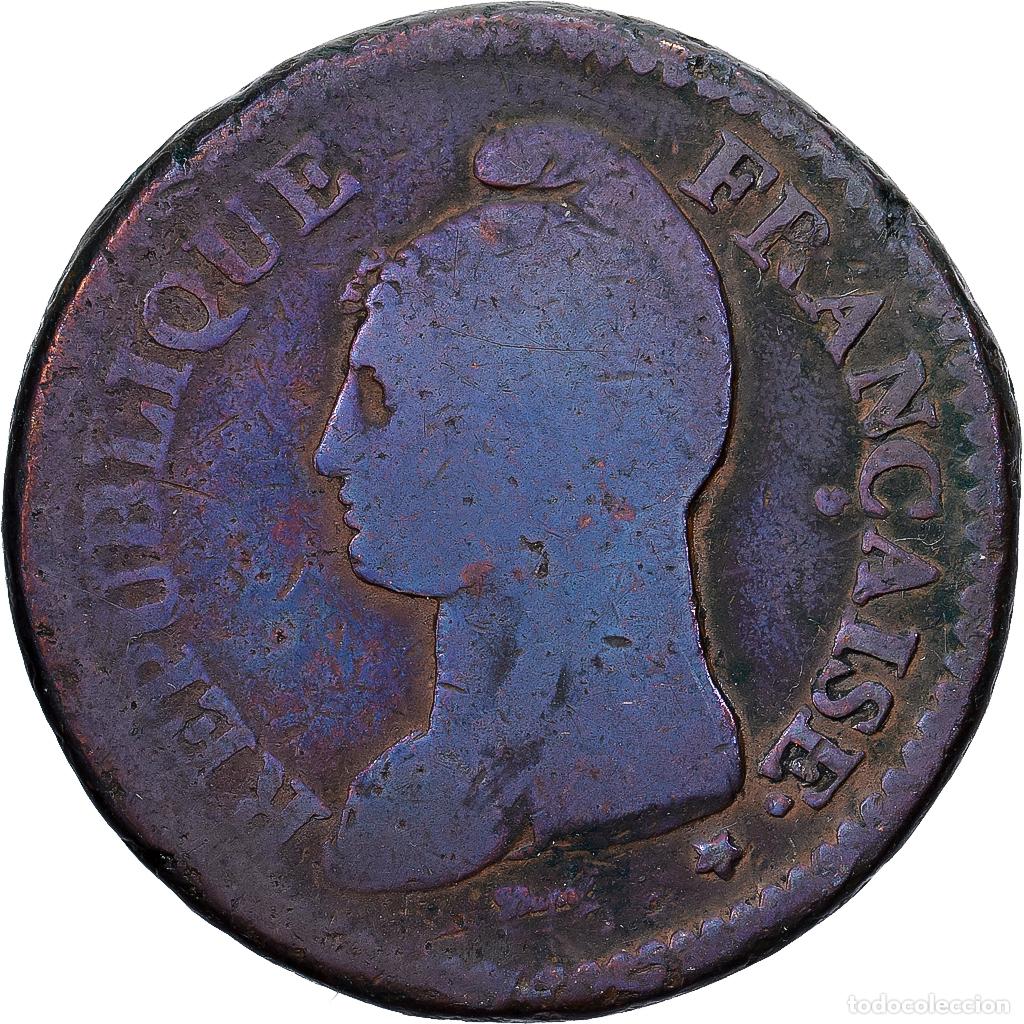 Monedas antiguas de Europa: [#1224052] Francia, Decime, Dupr&eacute;, AN 5, Paris, Cobre, BC