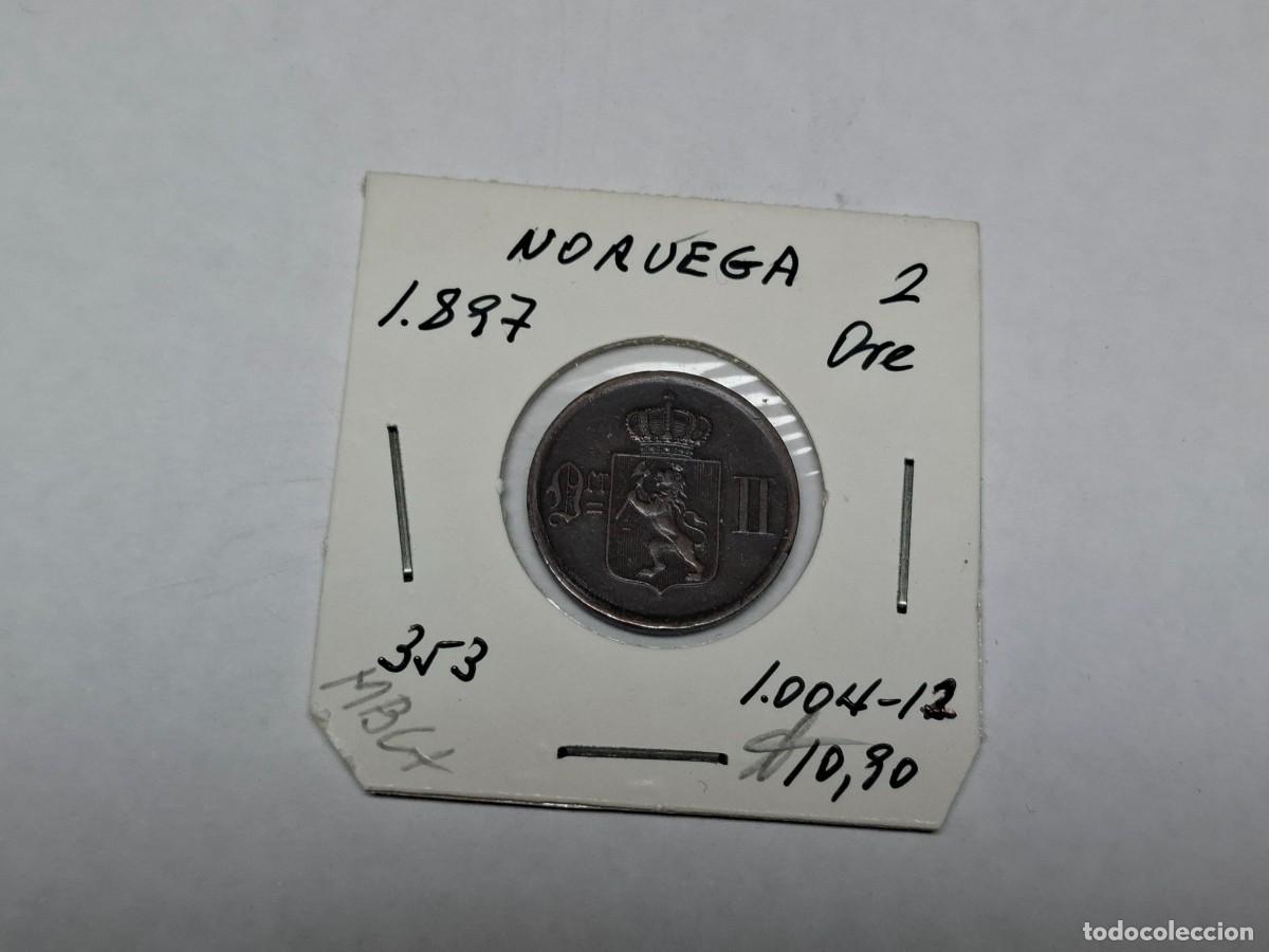 Monedas antiguas de Europa: 2 ORE de 1897 KM 353 NORUEGA en MBC+