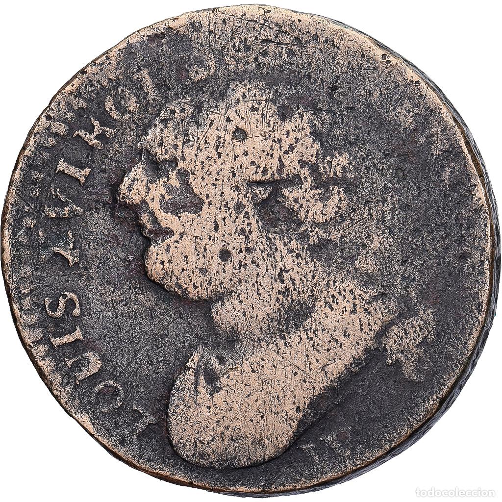 Monedas antiguas de Europa: [#1224038] Francia, 12 Deniers, 12 deniers fran&ccedil;ois, 1792, Lille, Bronce, BC, Gadoury:15