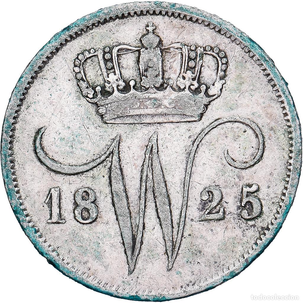 Monedas antiguas de Europa: [#1224049] Pa&iacute;ses Bajos, William I, 10 Cents, 1825, Plata, MBC, KM:53