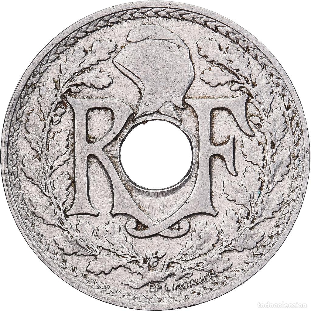 Monedas antiguas de Europa: [#1224053] Francia, 25 Centimes, Lindauer, 1915, N&iacute;quel, MBC+, Le Franc:F.170, KM:867
