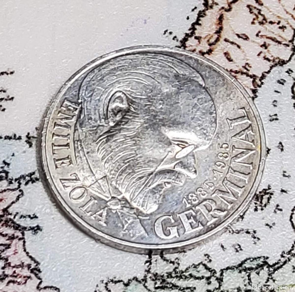 Monedas antiguas de Europa: 100 FRANCOS DE PLATA EMILE ZOLA DE FRANCIA DEL A&Ntilde;O 1985,SIN CIRCULAR. 1975