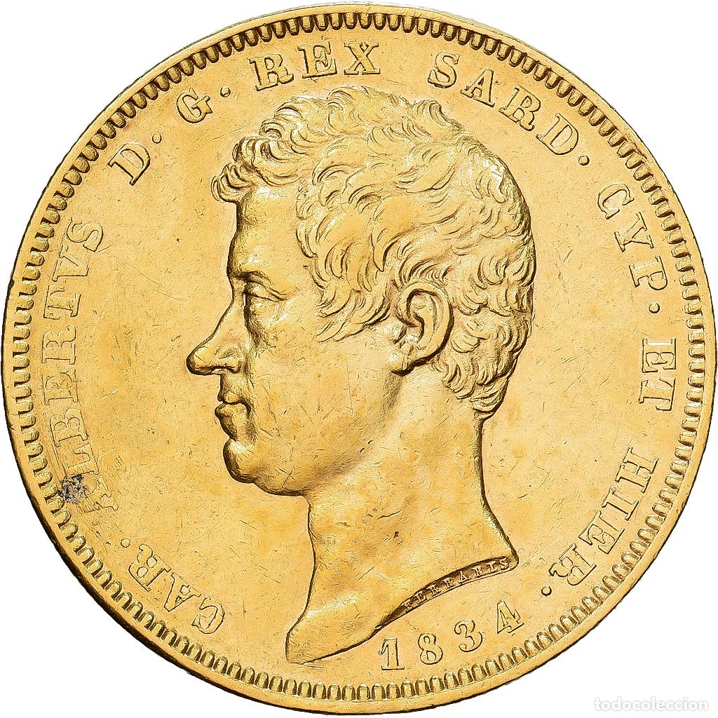 Monedas antiguas de Europa: [#1545867] Estados italianos, Carlo Alberto, 100 Lire, 1834, Torino, Oro, MBC+, KM:133