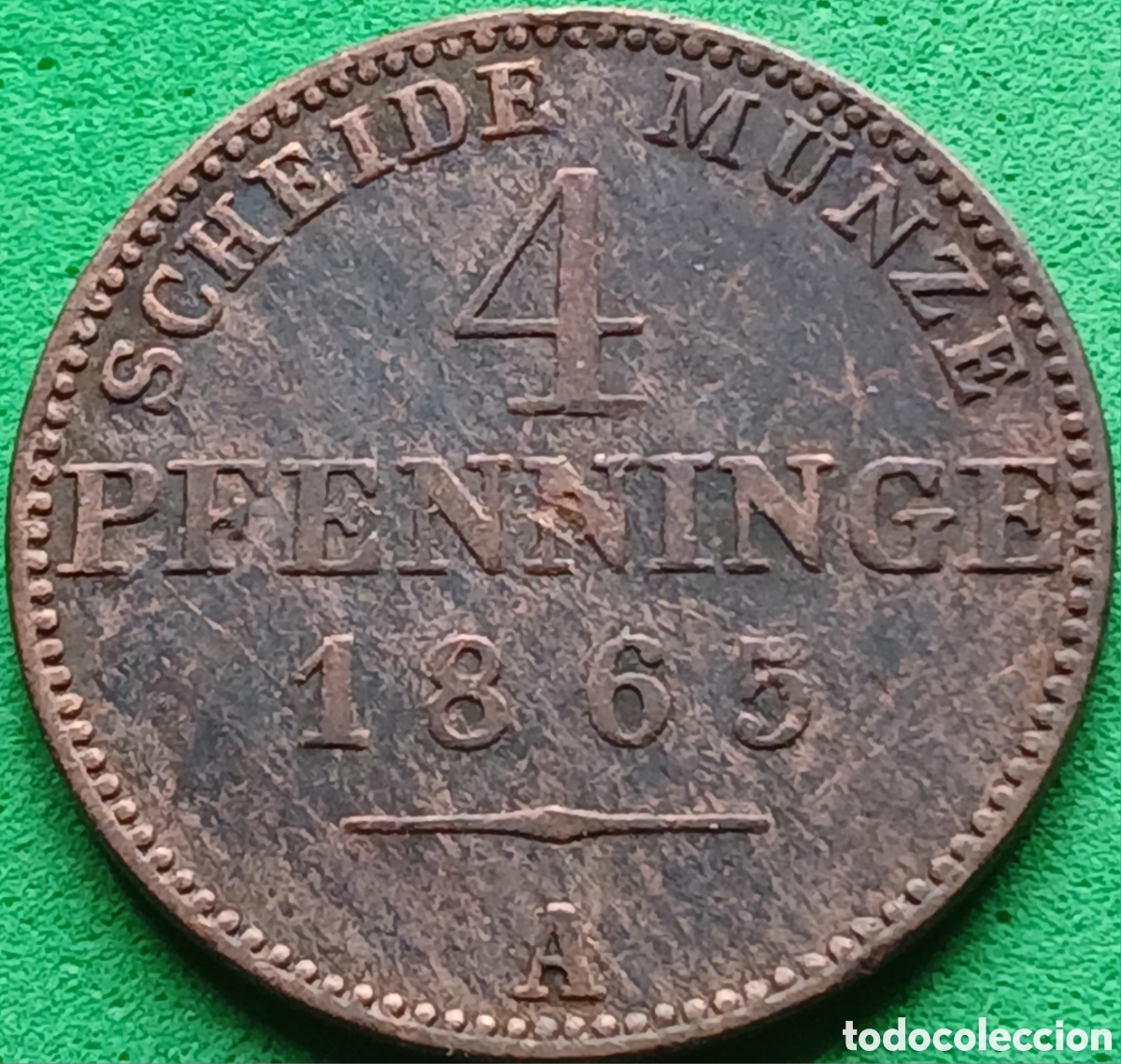 Monedas antiguas de Europa: Prusia - Reino de Prusia 4 pfennig 1865 A km#483