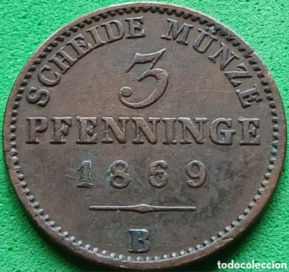 Monedas antiguas de Europa: Prusia - Reino de Prusia 3 pfennig 1869 B km#482