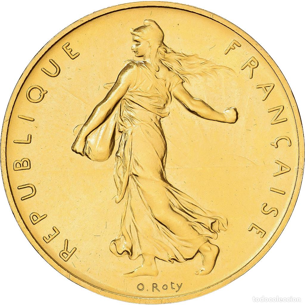 Monedas antiguas de Europa: [#1545894] Francia, 1 Franc, 1974, MDP, Pi&eacute;fort, Oro, FDC, Gadoury:474P, KM:P454
