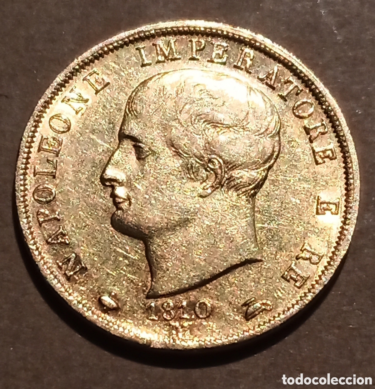 Monedas antiguas de Europa: ITALIA - 40 Liras 1810 ORO - FRANCIA IMPERIO NAPOLE&Oacute;N - BC