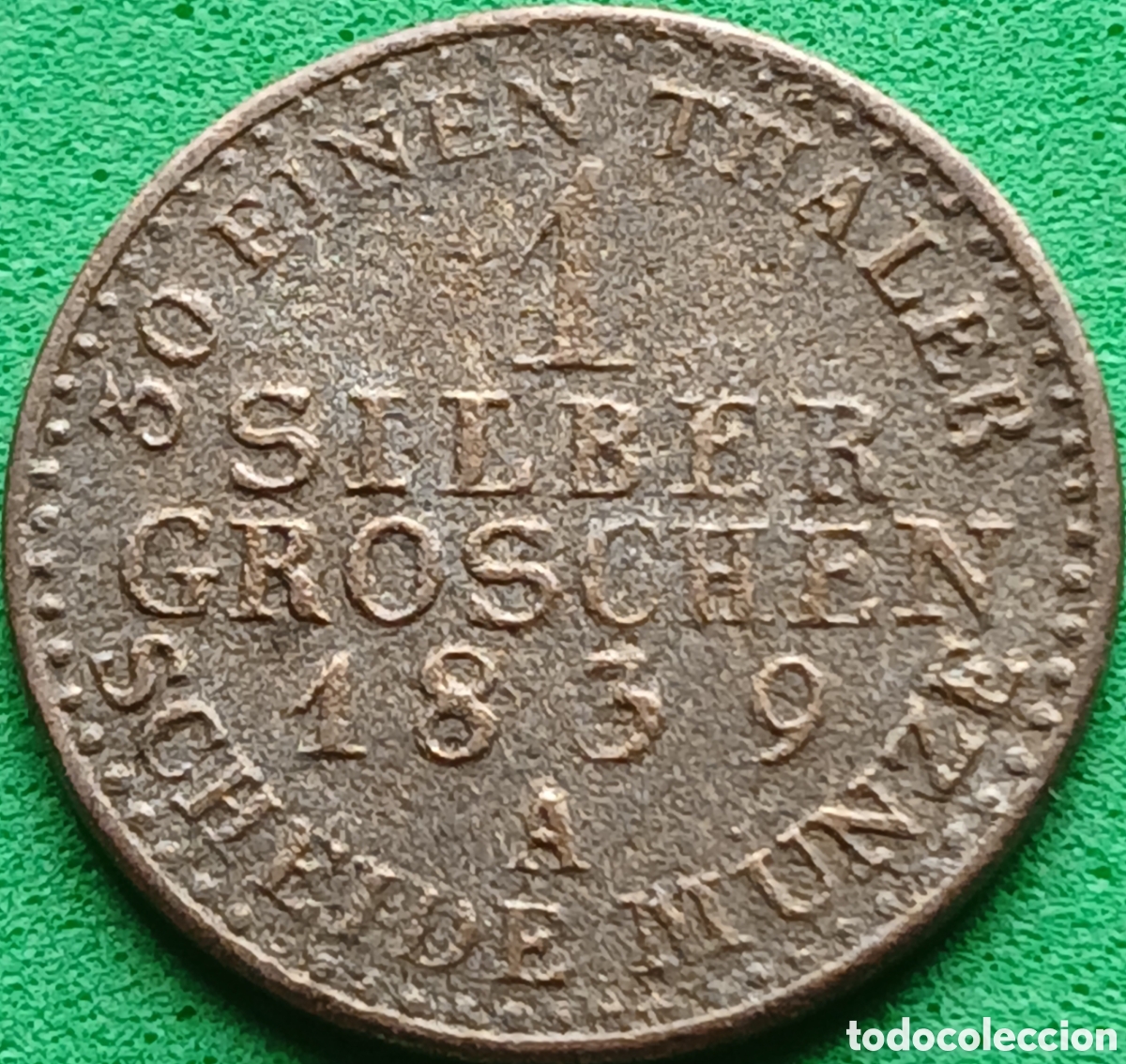 Monedas antiguas de Europa: Prusia - Reino de Prusia 1 silber groschen 1839 A km#410 plata