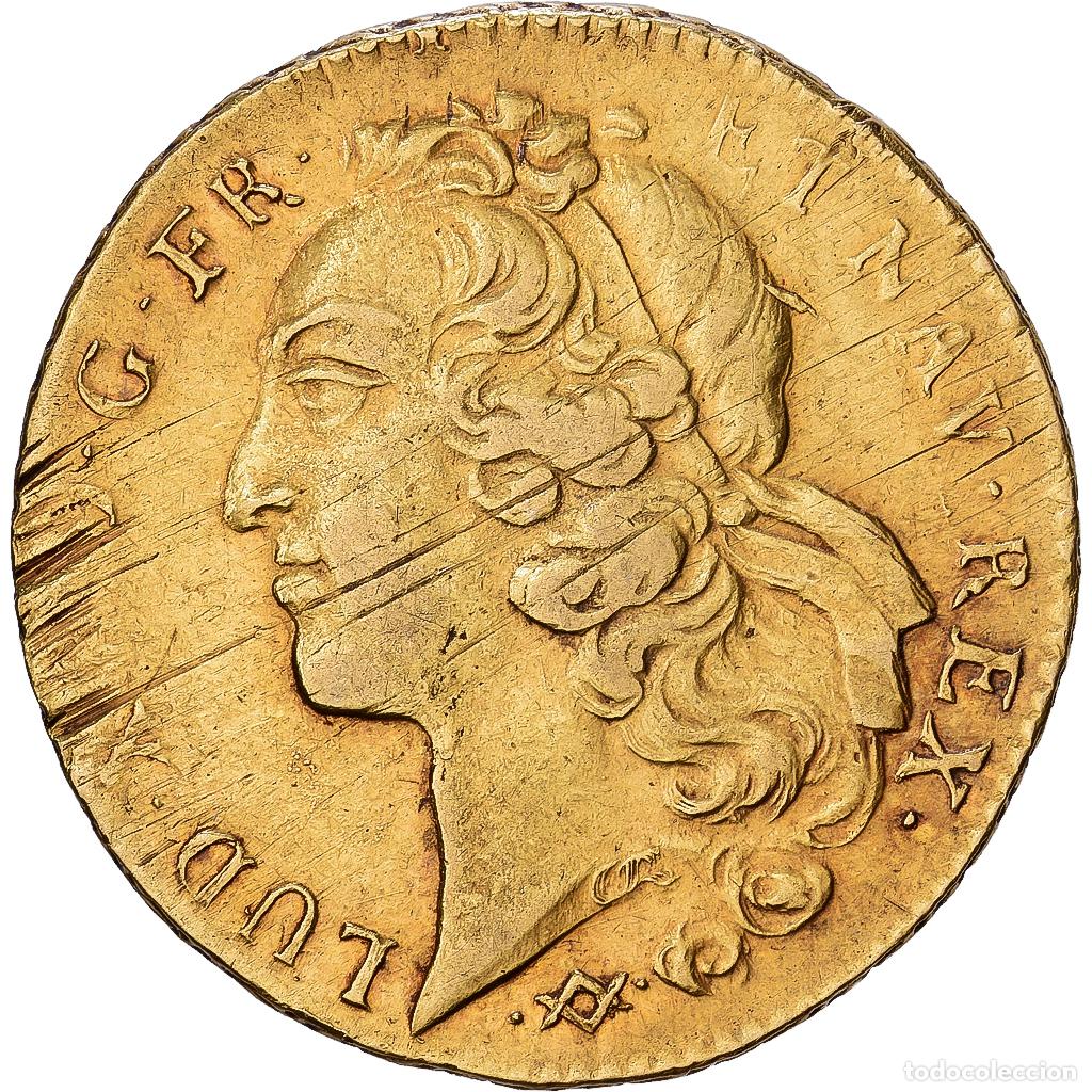 Monedas antiguas de Europa: [#1545779] Francia, Louis XV, Double Louis d'or au bandeau, 1753, Bordeaux, Oro, MBC