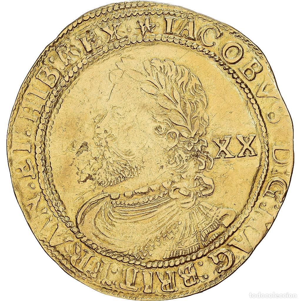 Monedas antiguas de Europa: [#1545908] Gran Breta&ntilde;a, James I, 20 Shillings, 1624, London, Oro, MBC, Spink:2638B