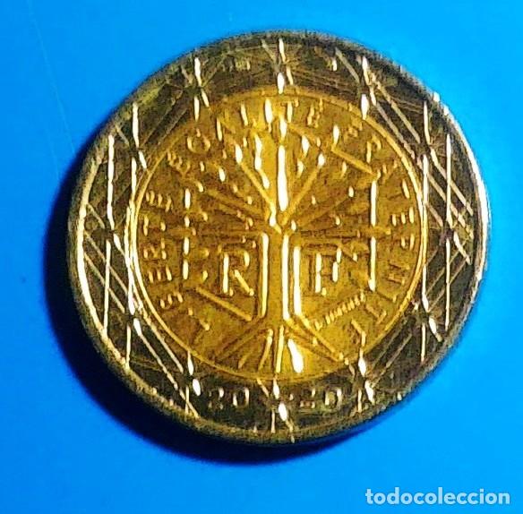 Monedas antiguas de Europa: 2 euros de Francia a&ntilde;o 2020