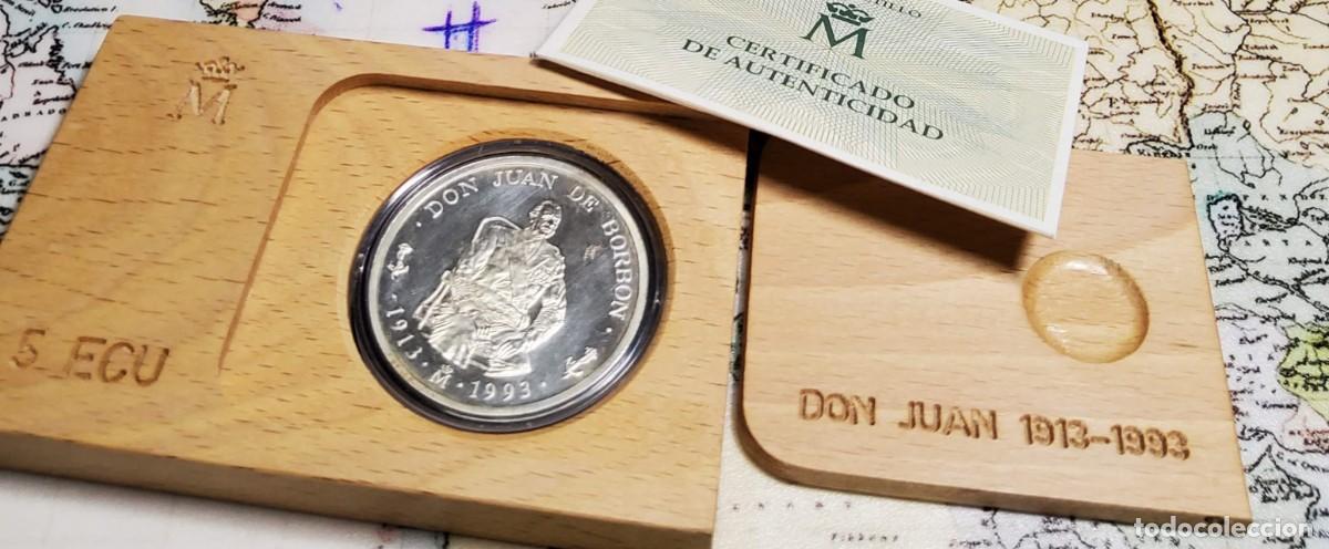 Monedas antiguas de Europa: 5 ECU DE ESPA&Ntilde;A DEL A&Ntilde;O 1993.JUAN DE BORB&Oacute;N FLOR DE CU&Ntilde;O.