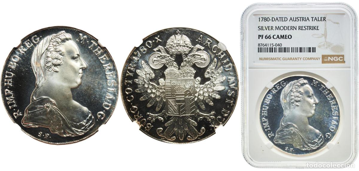 Monedas antiguas de Europa: Austria Empire 1780 1 Thaler - Maria Theresia (Proof Silver Modern Restrike) Silver (.833) 28.07g N