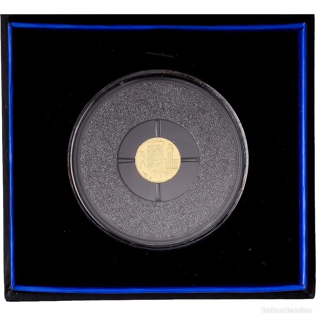 Monedas antiguas de Europa: [#1546022] Francia, 5 Euro, Chute du Mur de Berlin, Prueba, 2019, Paris, Oro, FDC, KM:2562
