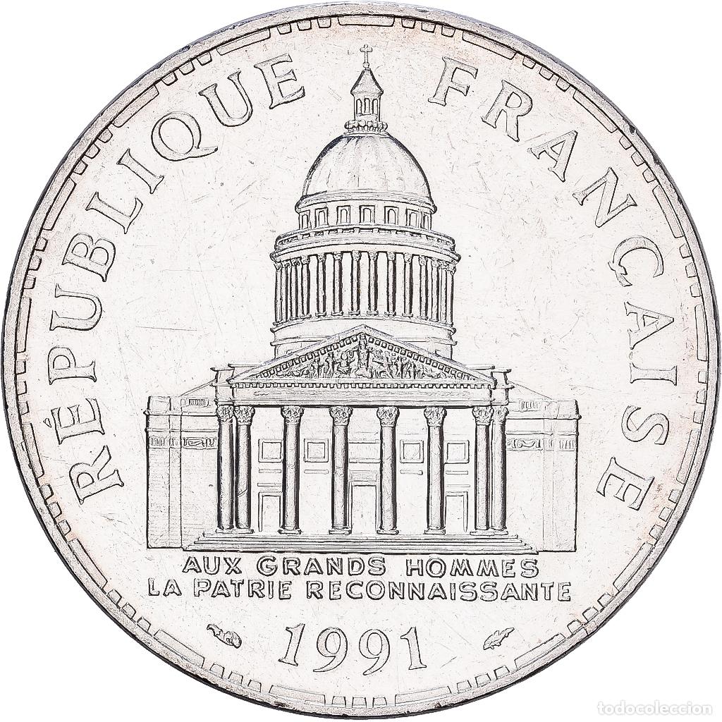 Monedas antiguas de Europa: [#1545790] Francia, 100 Francs, Panth&eacute;on, 1991, MDP, Plata, SC, Gadoury:898