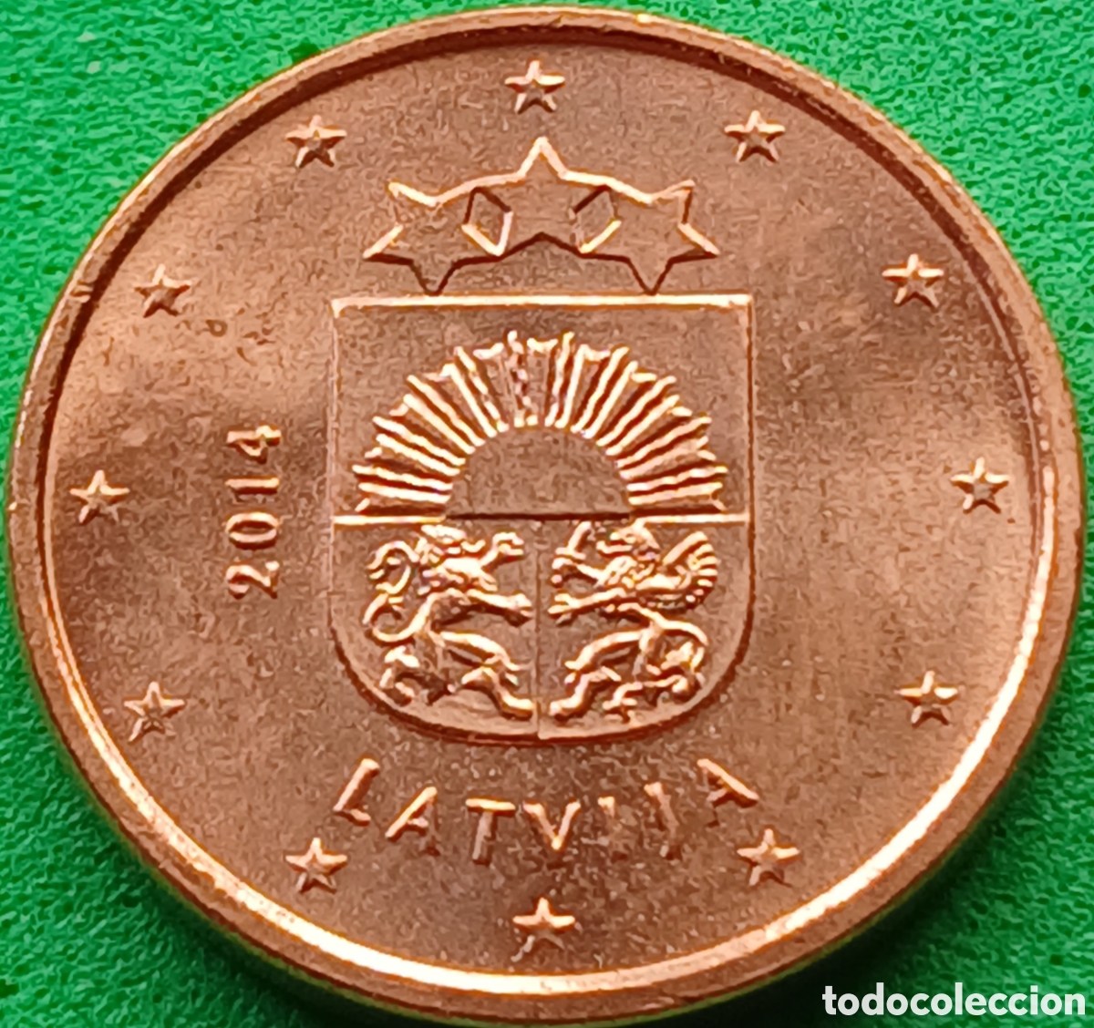 Monedas antiguas de Europa: Letonia 1 c&eacute;ntimo 2014 km#150
