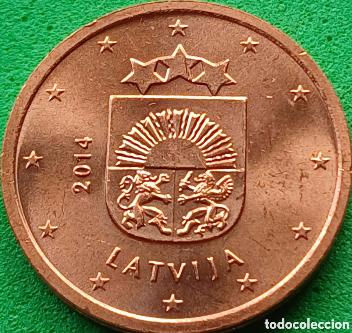 Monedas antiguas de Europa: Letonia 2 c&eacute;ntimos 2014 km#151