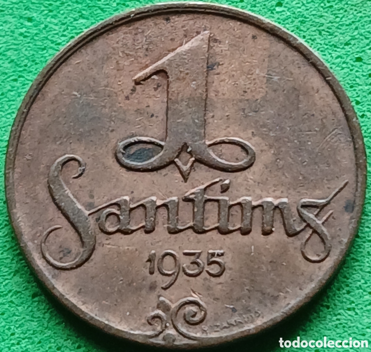 Monedas antiguas de Europa: Letonia 1 santims 1935 km#1