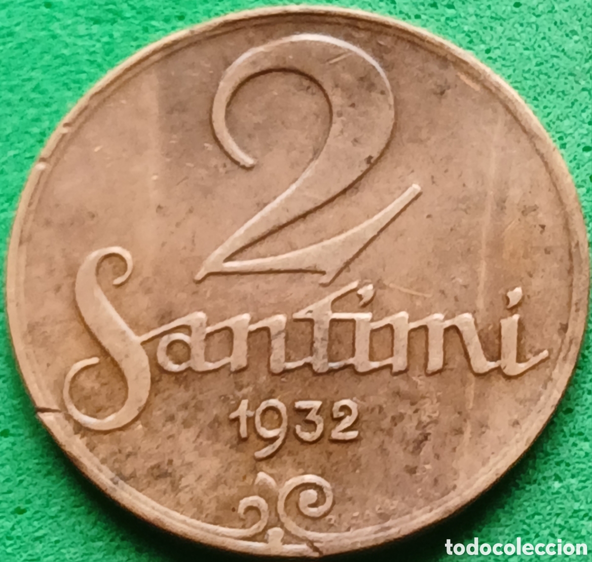 Monedas antiguas de Europa: Letonia 2 santimi 1932 km#2