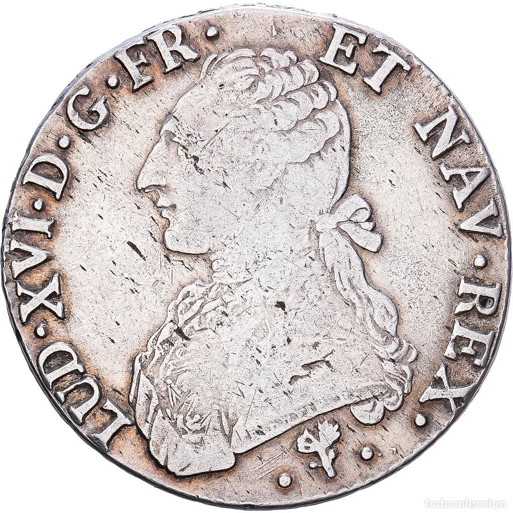 Monedas antiguas de Europa: [#1545881] Francia, Louis XVI, Ecu aux branches d'olivier, 1784, Bayonne, Plata, BC+