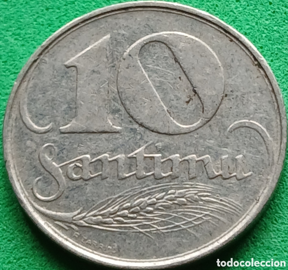Monedas antiguas de Europa: Letonia 10 santimu 1922 km#4