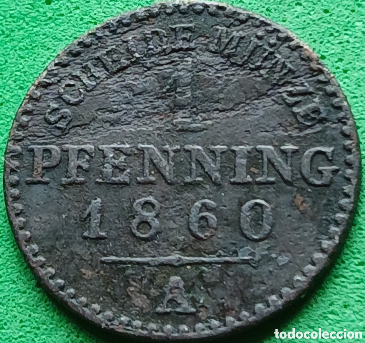 Monedas antiguas de Europa: Prusia - Reino de Prusia 1 pfennig 1860 A km#451