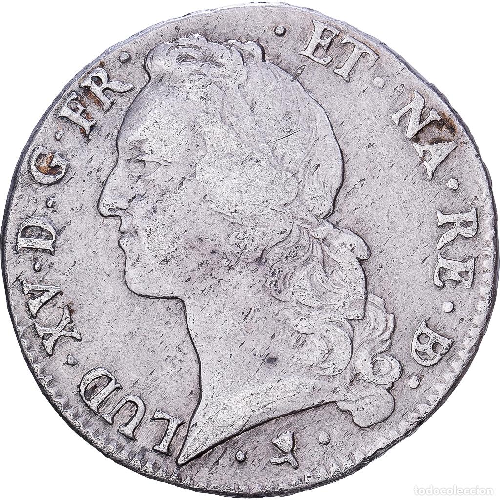 Monedas antiguas de Europa: [#1545776] Francia, Louis XV, &Eacute;cu au bandeau, 1767, Pau, Plata, BC+, Gadoury:322a