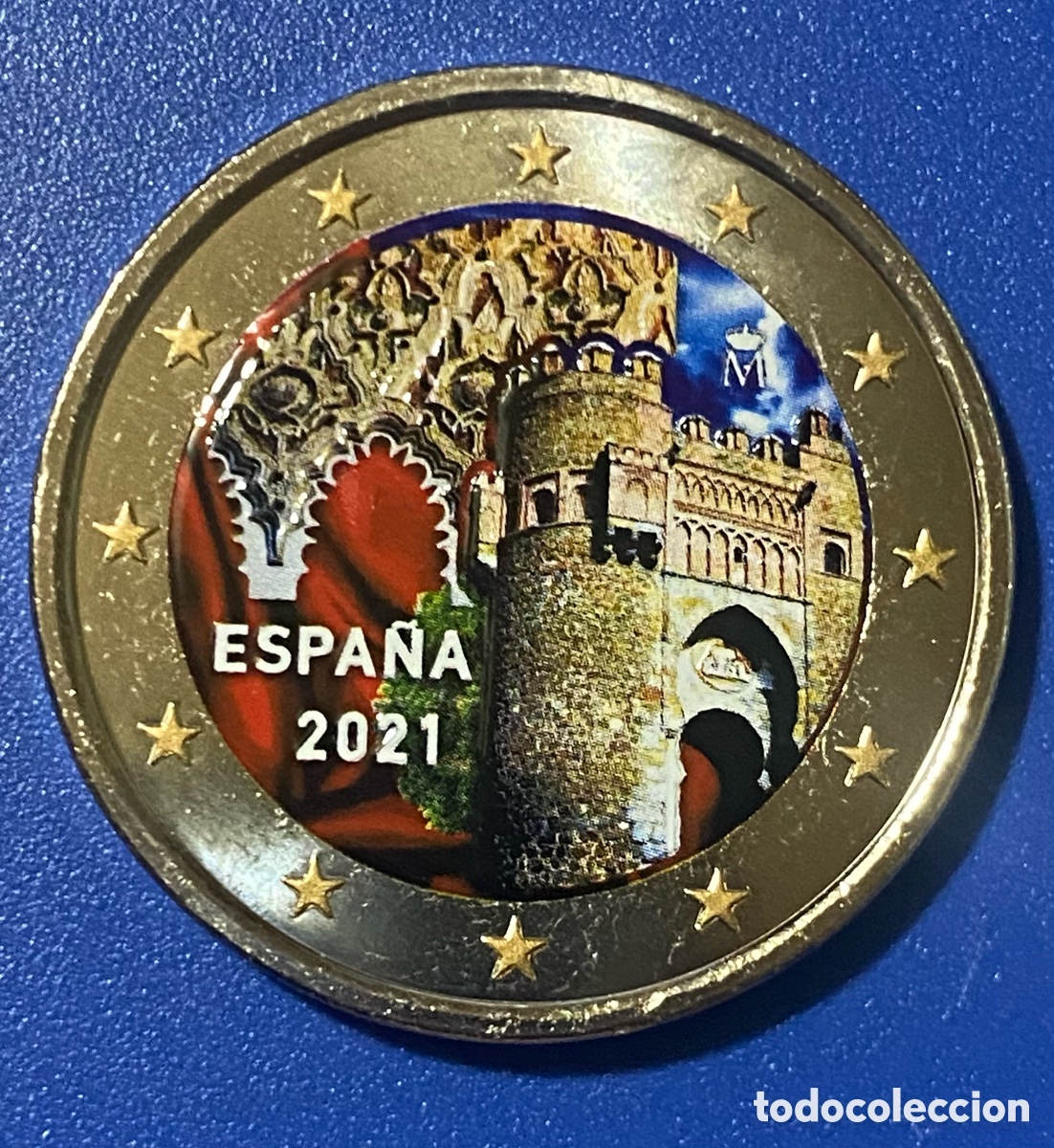 Monedas antiguas de Europa: Espa&ntilde;a 2 euros color 2021 Toledo