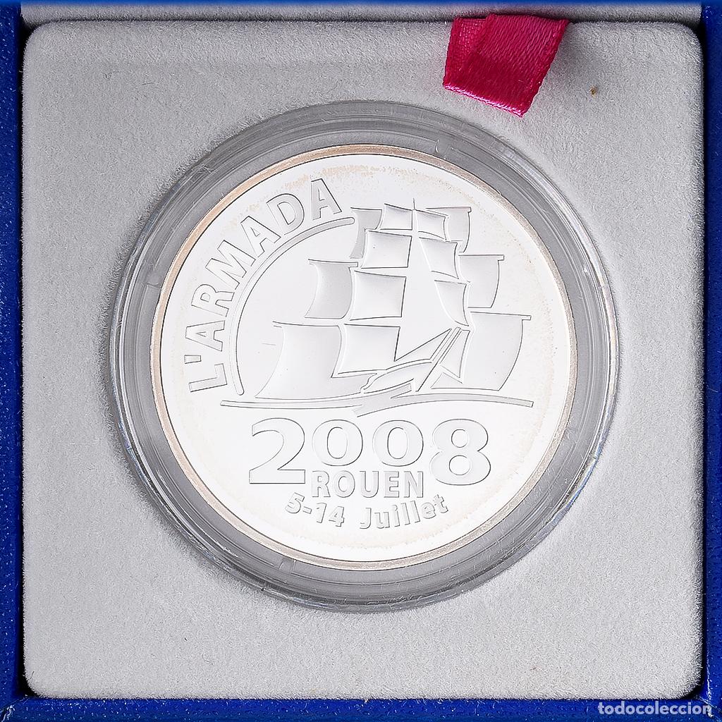 Monedas antiguas de Europa: [#1545948] Francia, 1 1/2 Euro, L'Armada Rouen 5-14 Juillet, Prueba, 2008, MDP, Plata, FDC