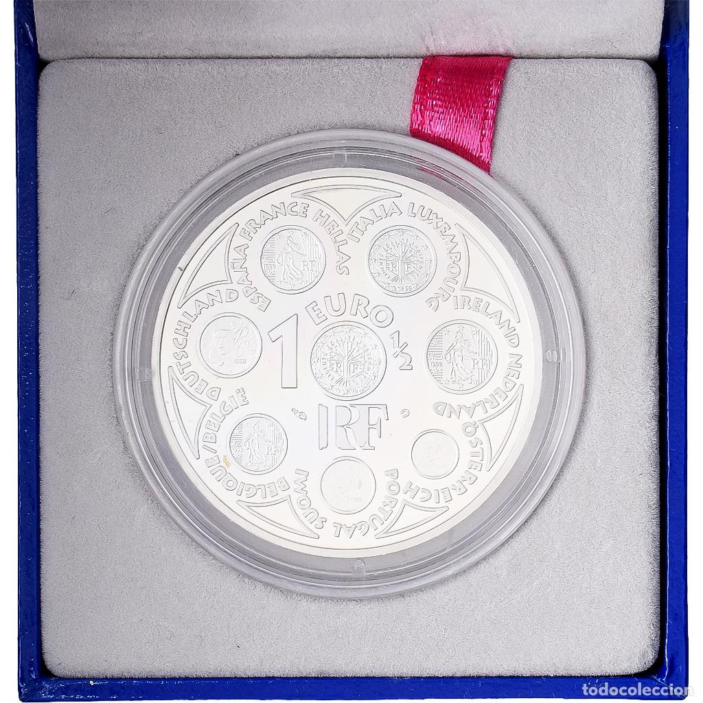 Monedas antiguas de Europa: [#1545949] Francia, 1 1/2 Euro, Introduction de l'euro, Prueba, 2002, MDP, Plata, FDC