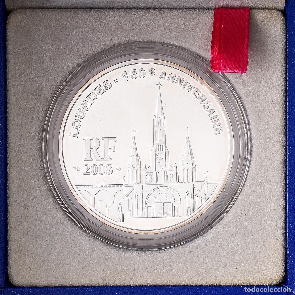 Monedas antiguas de Europa: [#1545953] Francia, 1 1/2 Euro, Lourdes 150e Anniversaire, Prueba, 2008, MDP, Plata, FDC
