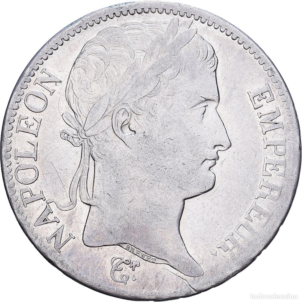 Monedas antiguas de Europa: [#1545871] Francia, Napoleon I, 5 Francs, 1812, Paris, Plata, BC+, Gadoury:584
