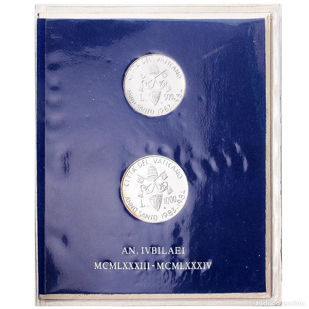 Monedas antiguas de Europa: [#1546036] CIUDAD DEL VATICANO, John Paul II, Set 500 L. and 1000 L., 1983-1984, Rome