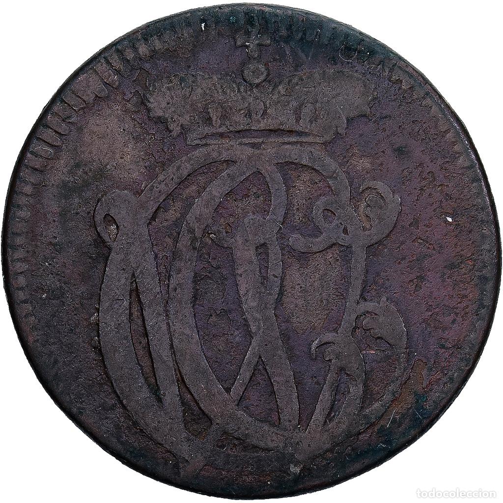 Monedas antiguas de Europa: [#1224074] Estados alemanes, 4 Pfenning, 1789, Cobre, BC, KM:179