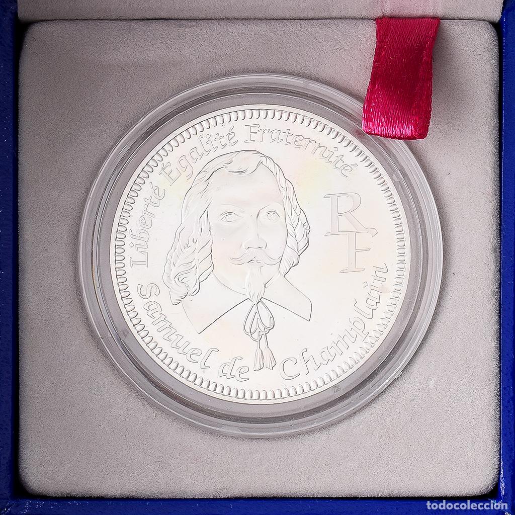 Moedas antigas da Europa: [#1545955] Francia, 1/4 Euro, Samuel De Champlain, Prueba, 2004, MDP, Plata, FDC, KM:1372