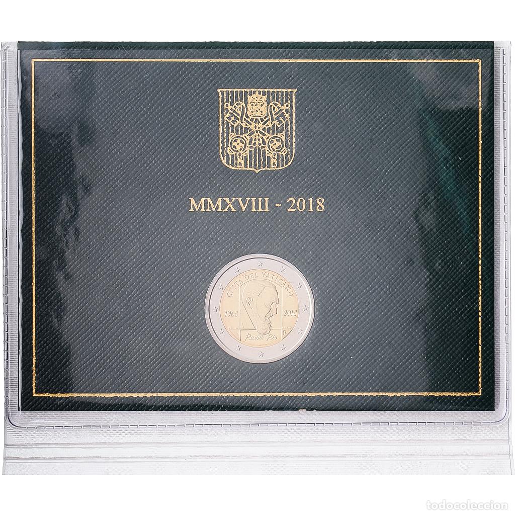 Monete antiche di Europa: [#1546028] CIUDAD DEL VATICANO, 2 Euro, 50&egrave;me anniversaire de la mort de Padre Pio, 2018