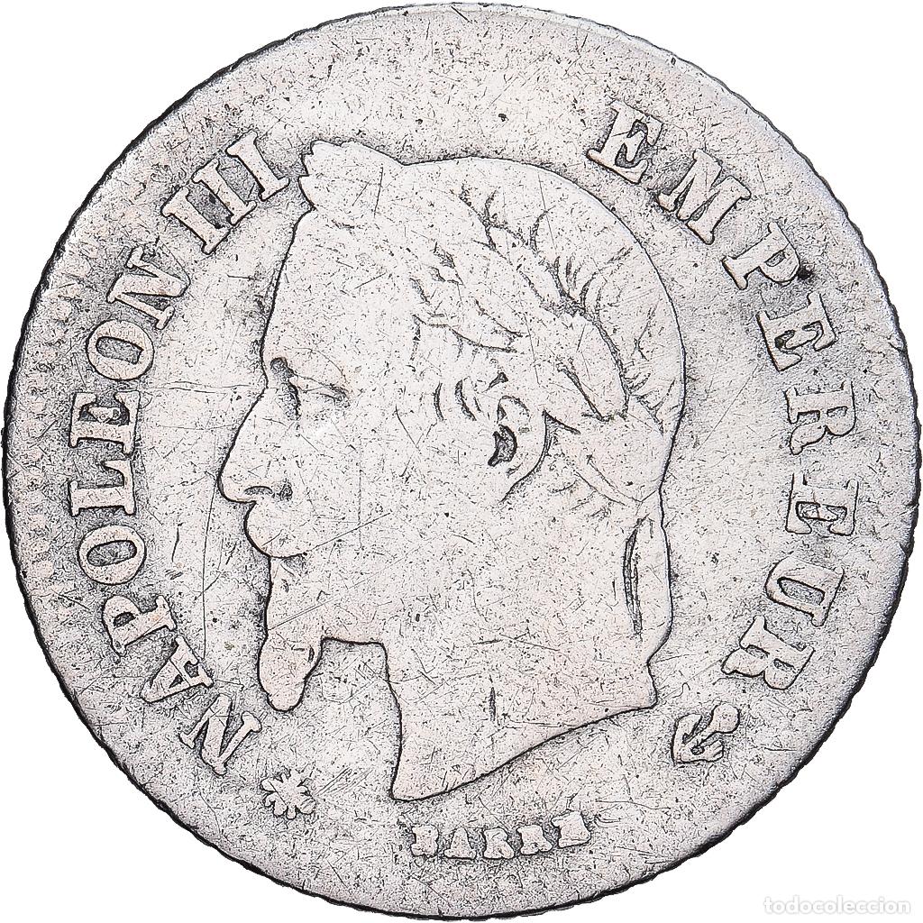 Monete antiche di Europa: [#1224080] Francia, Napoleon III, 20 Centimes, 1866, Paris, Plata, BC+, Gadoury:308