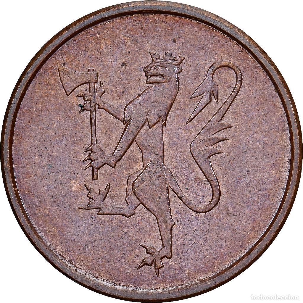 Monete antiche di Europa: [#1224084] Noruega, Olav V, 5 &Ouml;re, 1974, Bronce, EBC+, KM:415