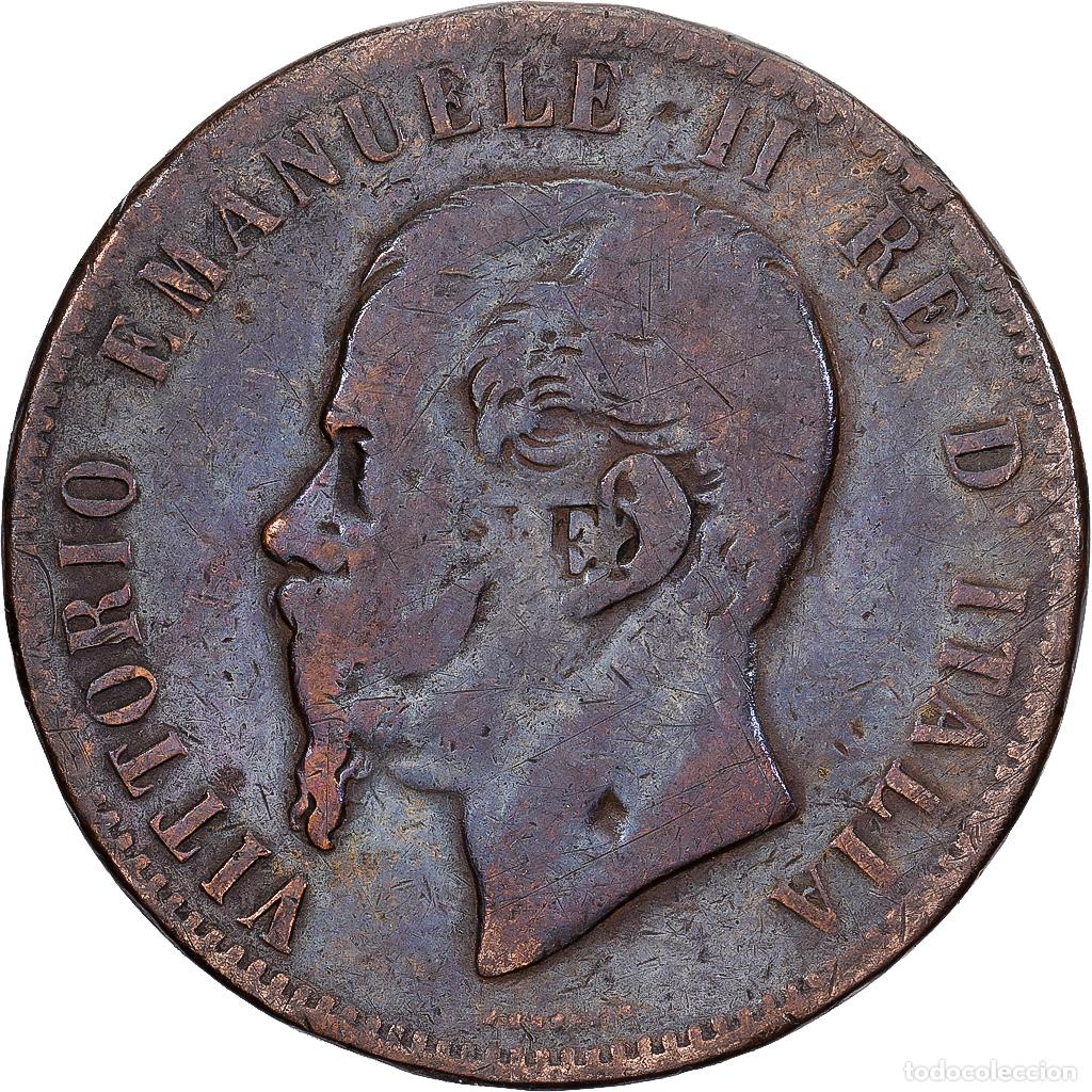 Monedas antiguas de Europa: [#1224073] Italia, Vittorio Emanuele II, 10 Centesimi, 1867, Naples, Cobre, BC+, KM:11.4