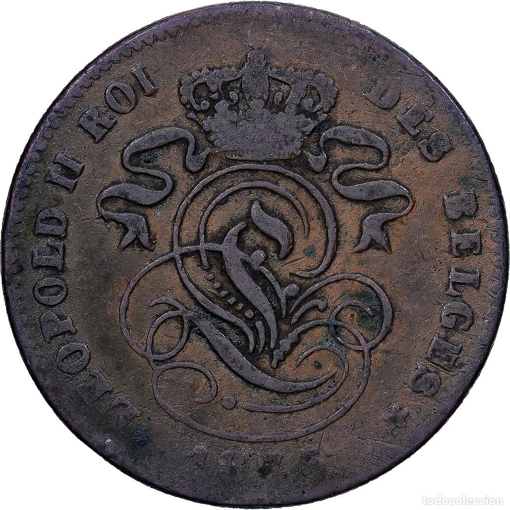 Monedas antiguas de Europa: [#1224090] B&eacute;lgica, Leopold II, 2 Centimes, 1875, Cobre, BC+, KM:35.1