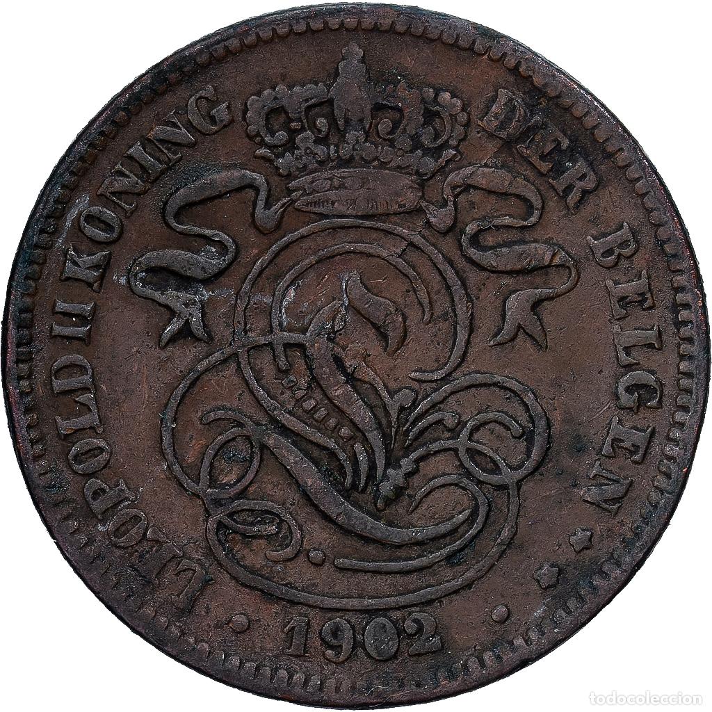 Monedas antiguas de Europa: [#1224092] B&eacute;lgica, 2 Centimes, 1902, Cobre, BC+, KM:36