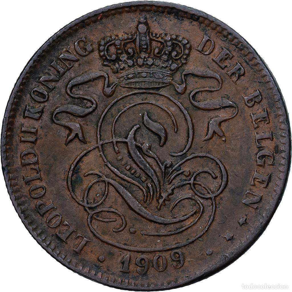 Monedas antiguas de Europa: [#1224097] B&eacute;lgica, 2 Centimes, 1909, Cobre, MBC+, KM:36