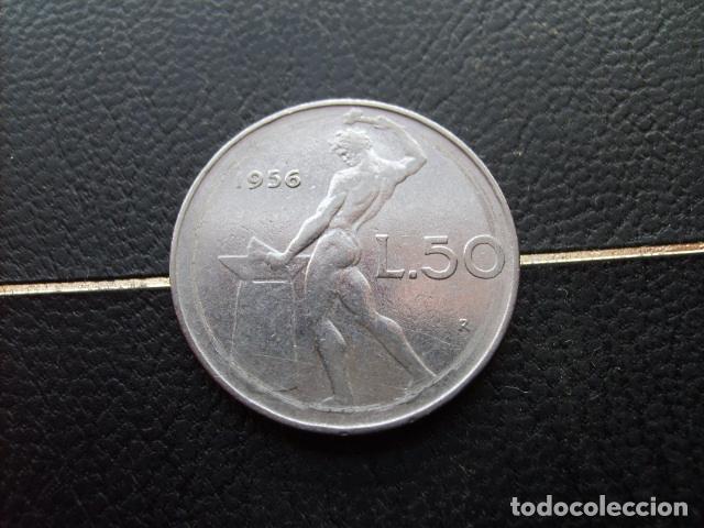 Monedas antiguas de Europa: ITALIA 50 LIRAS 1956