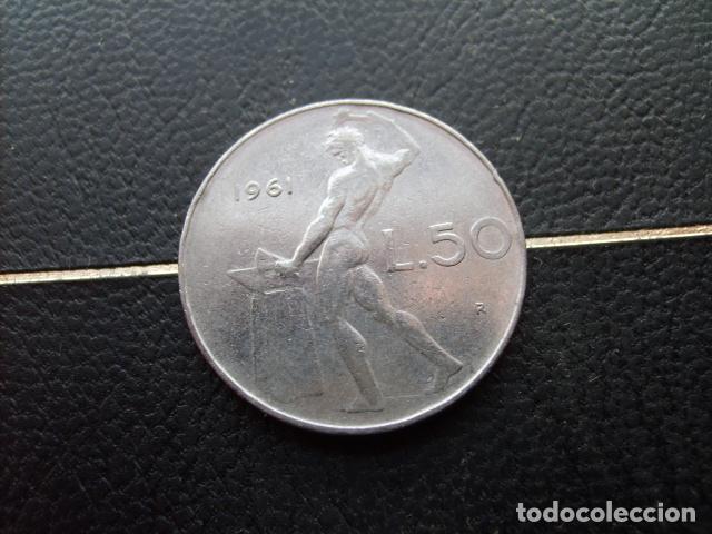 Monedas antiguas de Europa: ITALIA 50 LIRAS 1961