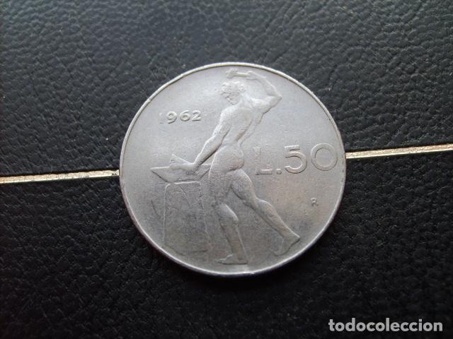 Monedas antiguas de Europa: ITALIA 50 LIRAS 1962