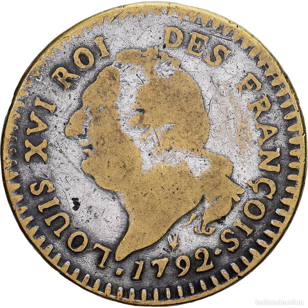 Monedas antiguas de Europa: [#1224079] Francia, 30 Sols, 30 sols fran&ccedil;ois, 1792, Contemporary forgery, Silver Plated