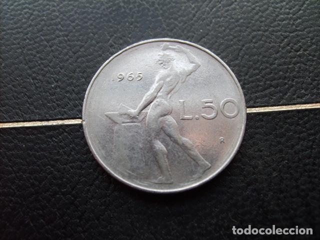 Monedas antiguas de Europa: ITALIA 50 LIRAS 1965